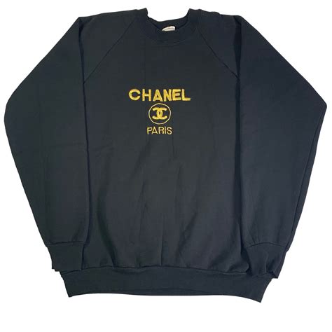 chanel sweatshirt embroidered|chanel sweatshirt men.